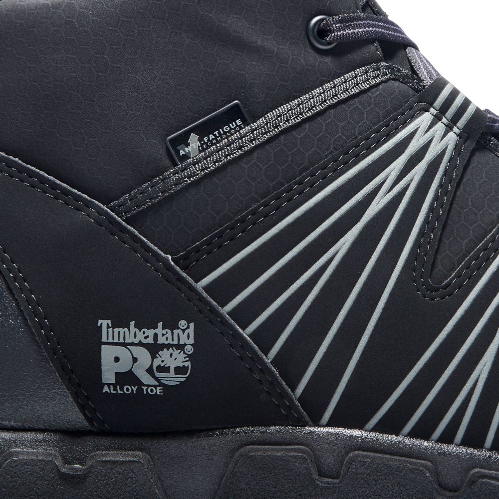 Botas de Trabajo Timberland Hombre Pro® Powertrain Alloy Toe Esd Mid Negras - Chile JQH-675931